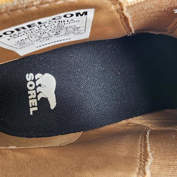 Sorel Evie II Chelsea Boot Womens US 10 Tan Leather Waterproof Pull On Boots - Picture 10 of 11